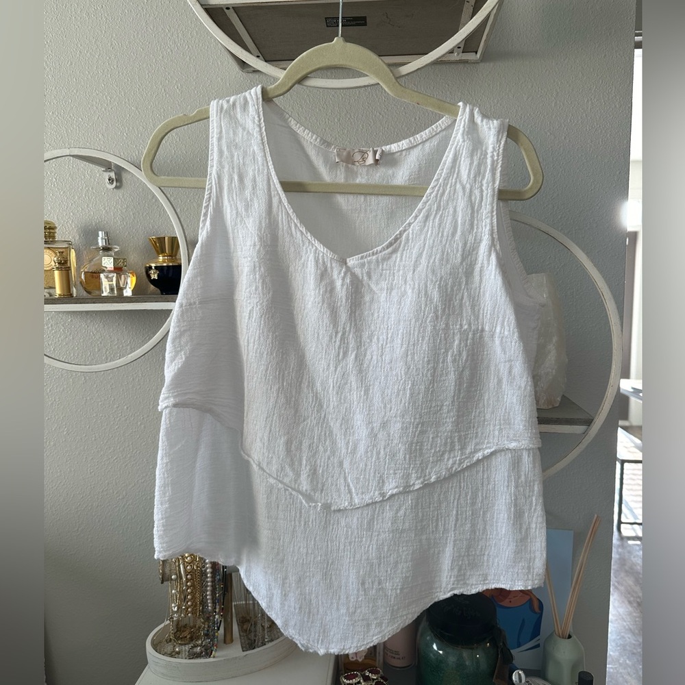 Women’s White Tank